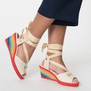 Miss L Fire Rainbow Espadrilles